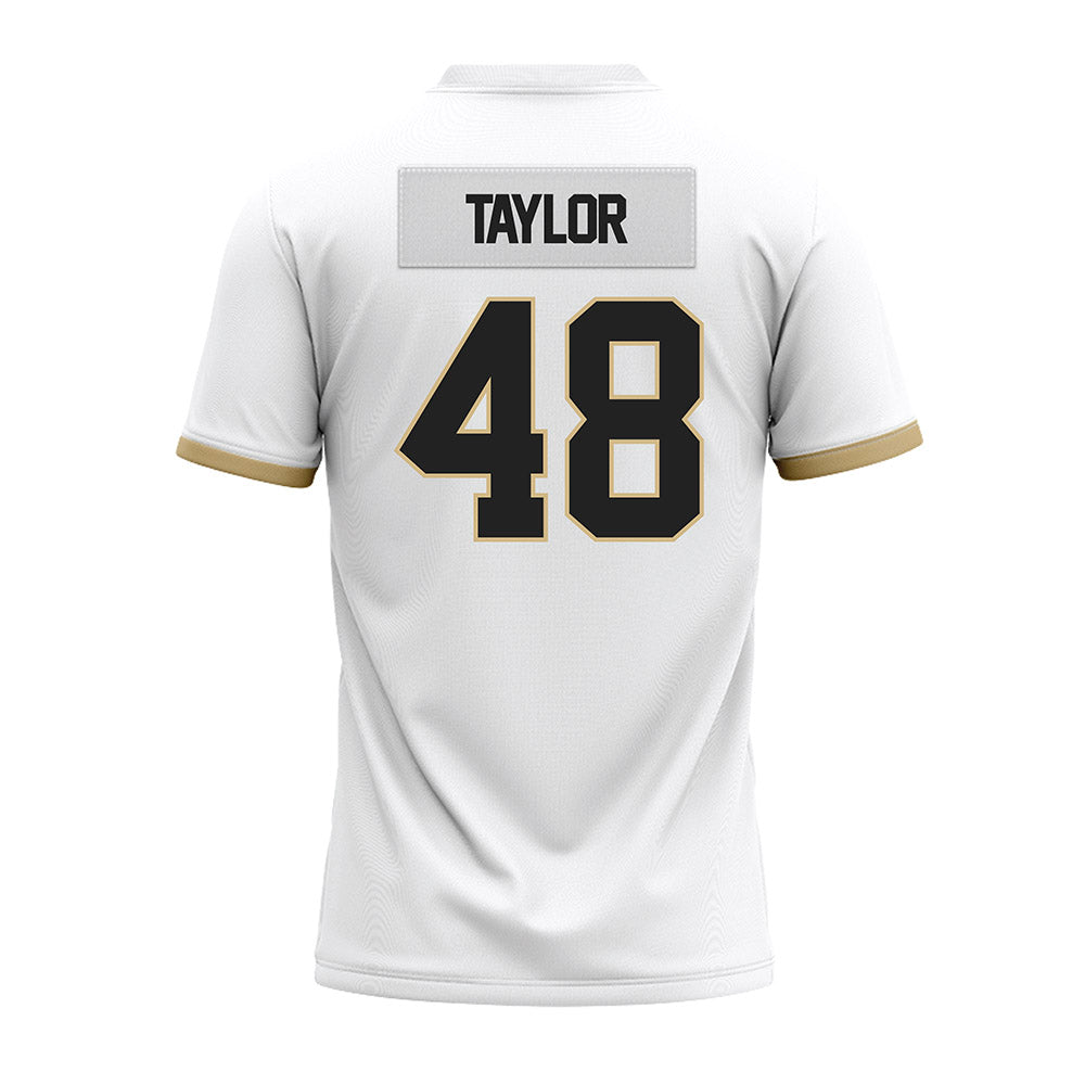 Purdue - NCAA Football : Donivan Taylor - White Premium Football Jersey-1