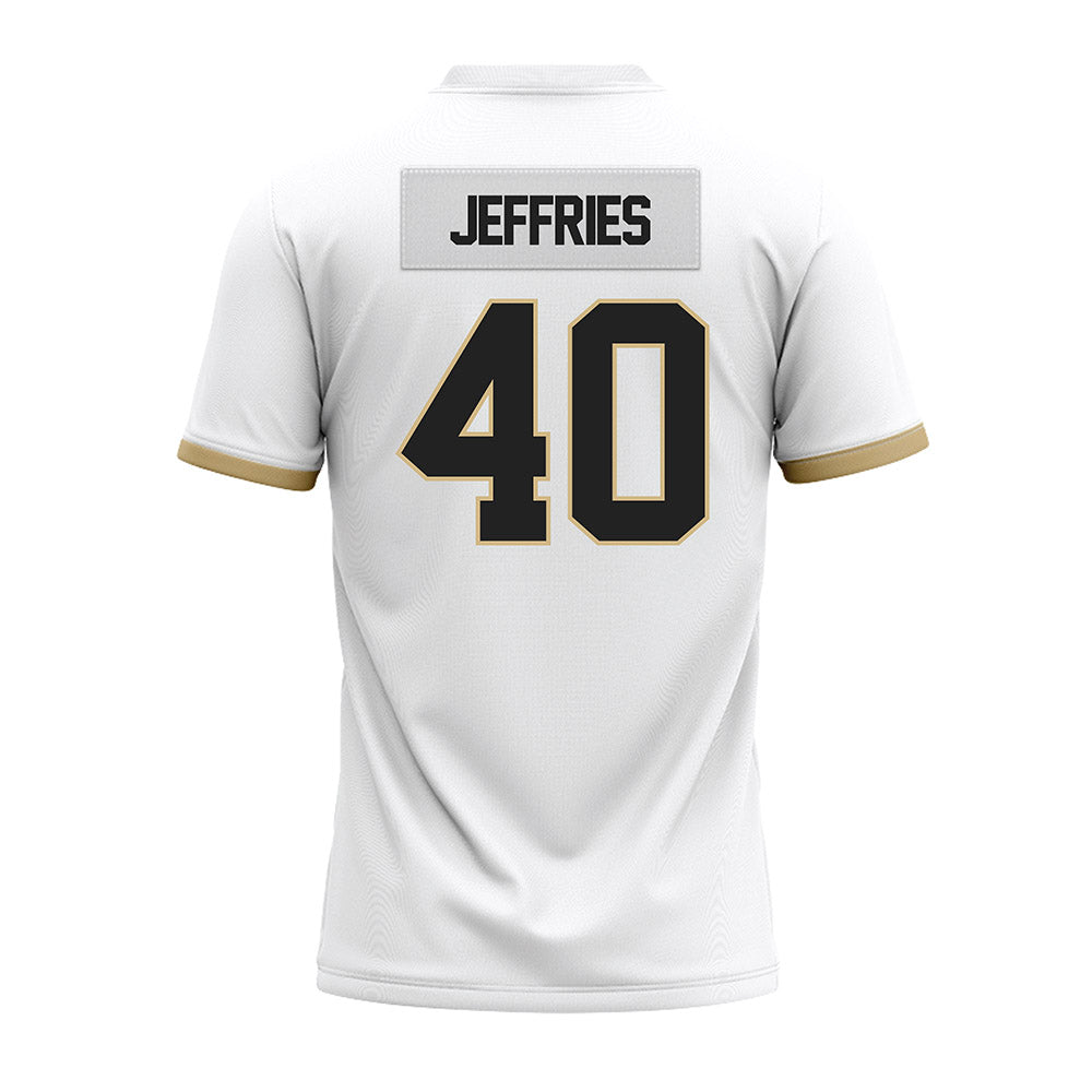 Purdue - NCAA Football : Ian Jeffries - White Premium Football Jersey-1