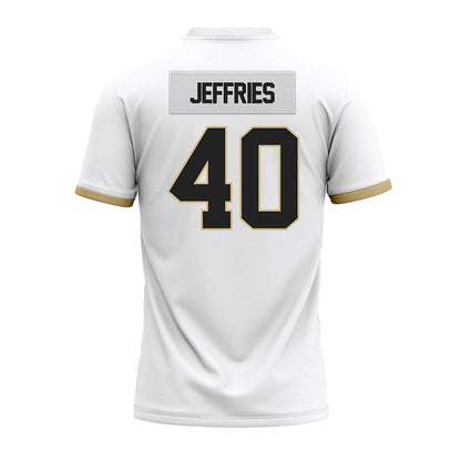 Purdue - NCAA Football : Ian Jeffries - White Premium Football Jersey-1