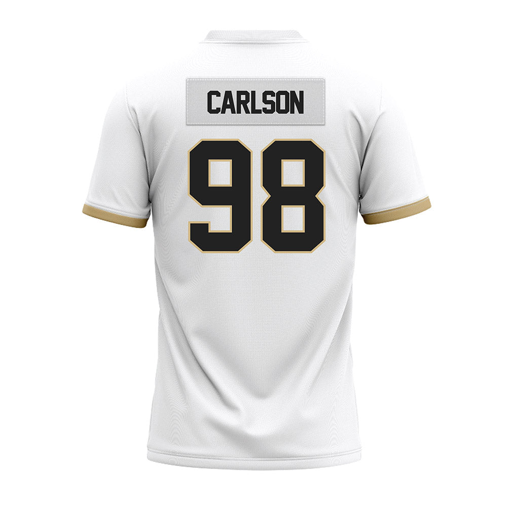 Purdue - NCAA Football : Drake Carlson - White Premium Football Jersey-1