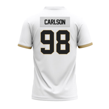 Purdue - NCAA Football : Drake Carlson - White Premium Football Jersey-1