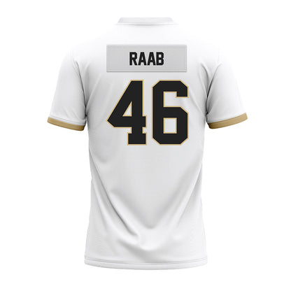 Purdue - NCAA Football : Luke Raab - White Premium Football Jersey-1