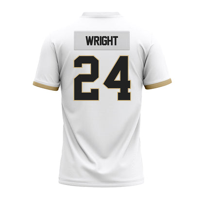 Purdue - NCAA Football : Izaiah Wright - White Premium Football Jersey-1