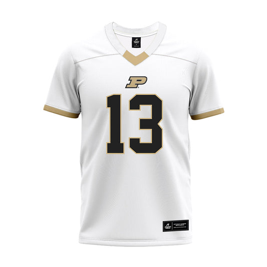 Purdue - NCAA Football : Ricky Sampson Jr - White Premium Football Jersey-0
