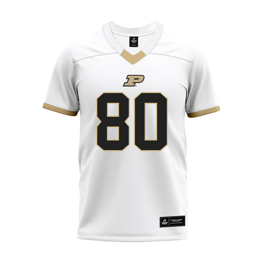 Purdue - NCAA Football : Brandon Kinsey - White Premium Football Jersey-0