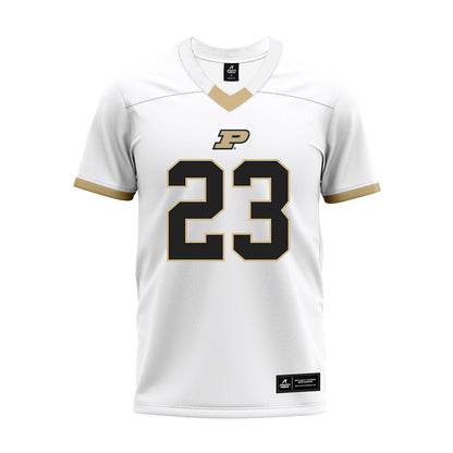 Purdue - NCAA Football : Trey Smith - White Premium Football Jersey-0