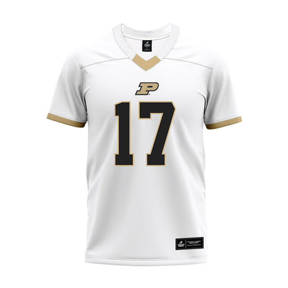 Purdue - NCAA Football : Bisi Owens - White Premium Football Jersey-0