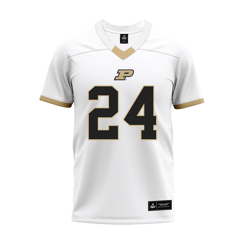Purdue - NCAA Football : Raderrion Daniels - White Premium Football Jersey-0