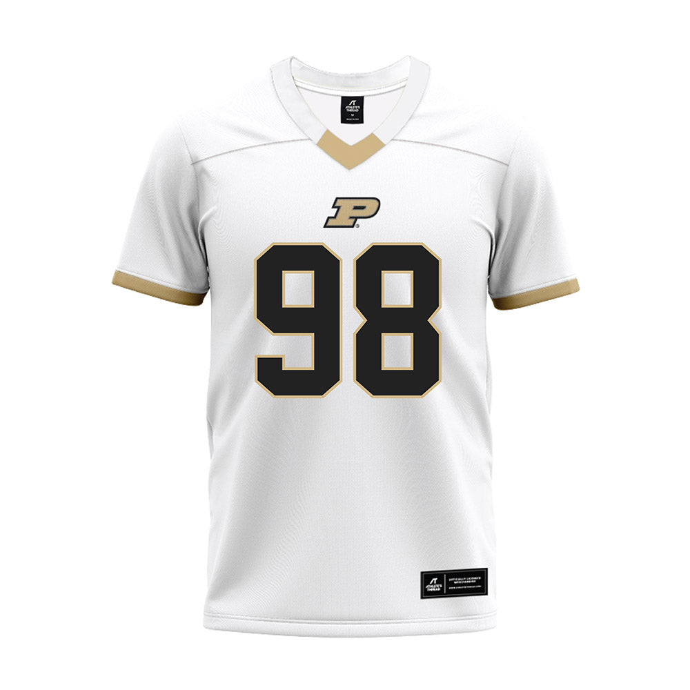 Purdue - NCAA Football : Drake Carlson - White Premium Football Jersey-0