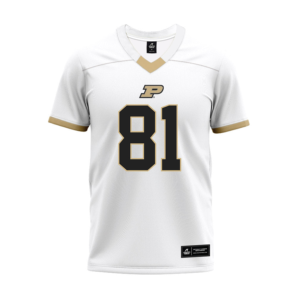 Purdue - NCAA Football : Cooper McCutchan - White Premium Football Jersey-0