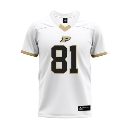 Purdue - NCAA Football : Cooper McCutchan - White Premium Football Jersey-0