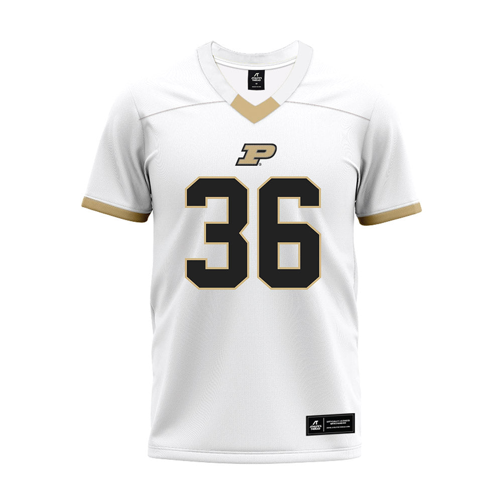 Purdue - NCAA Football : Kaleb Richmond - White Premium Football Jersey-0