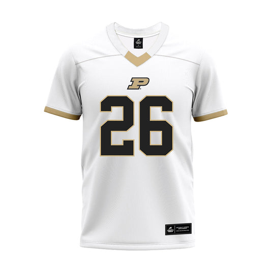 Purdue - NCAA Football : Dax Noles - White Premium Football Jersey-0