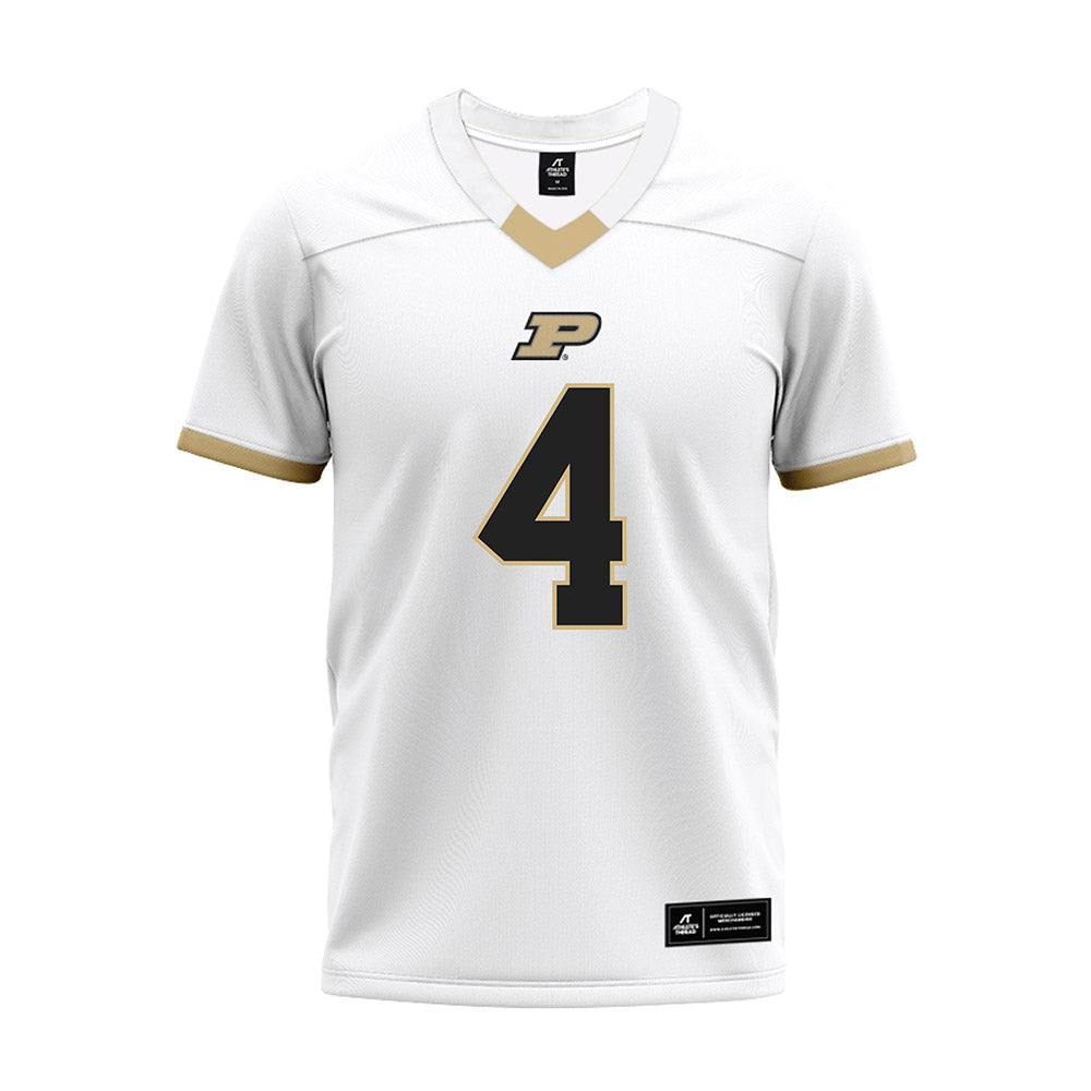 Purdue - NCAA Football : Jerrick Gibson - White Premium Football Jersey-0