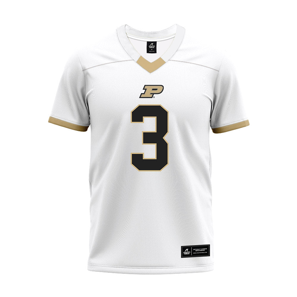 Purdue - NCAA Football : Xavier Townsend - White Premium Football Jersey-0