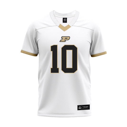 Purdue - NCAA Football : Jesse Watson V - White Premium Football Jersey-0