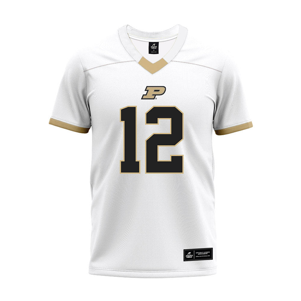 Purdue - NCAA Football : Ryan Turner - White Premium Football Jersey-0