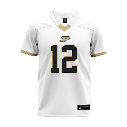 Purdue - NCAA Football : Ryan Turner - White Premium Football Jersey-0