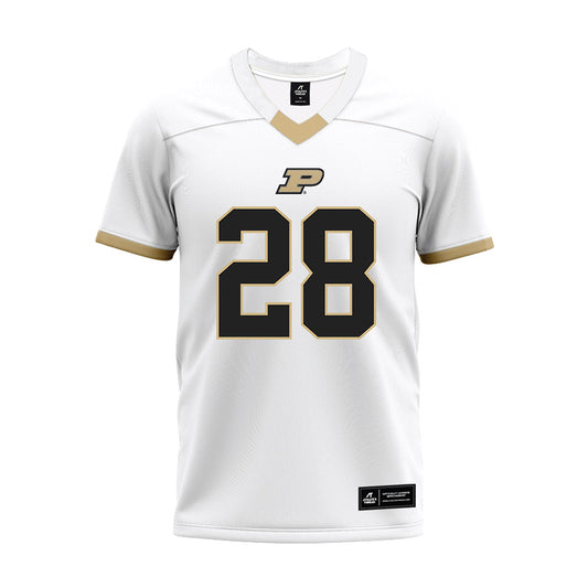 Purdue - NCAA Football : Dana Greenhow - White Premium Football Jersey-0