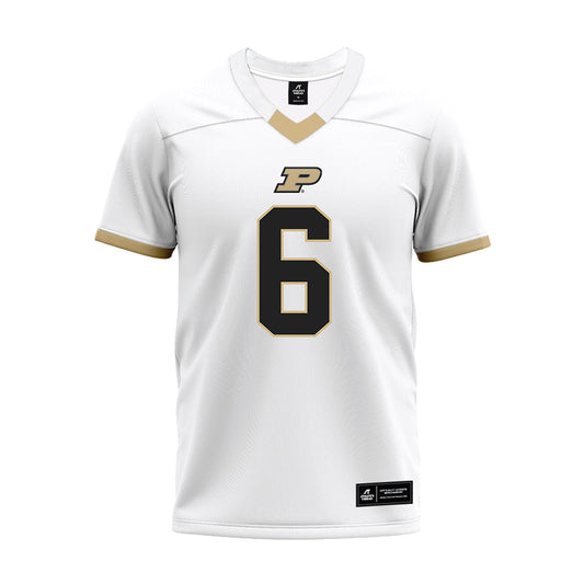 Purdue - NCAA Football : Mister Clark - White Premium Football Jersey-0