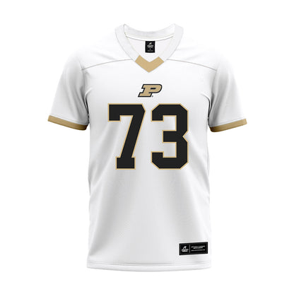 Purdue - NCAA Football : Makai Saina - White Premium Football Jersey-0