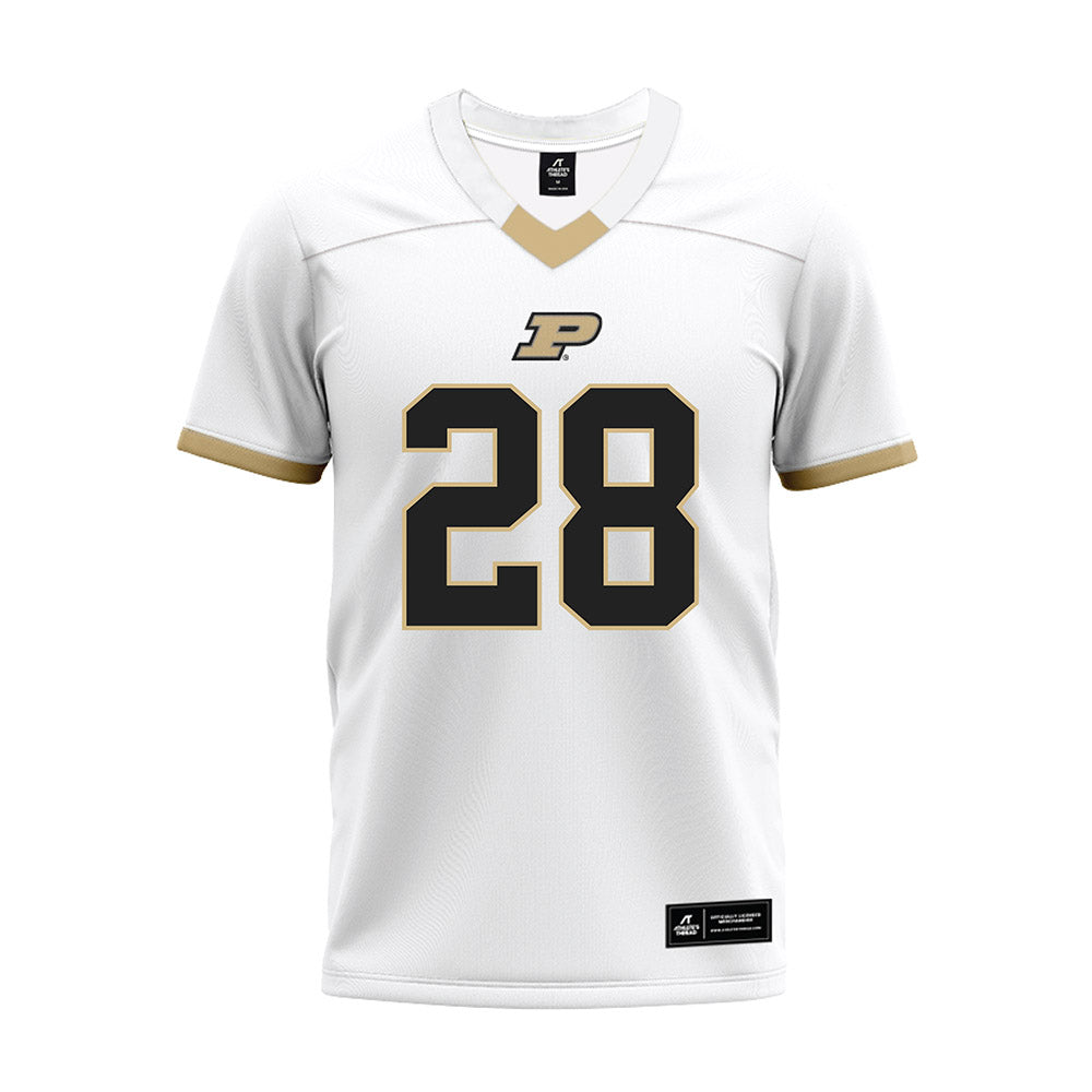 Purdue - NCAA Football : Dana Greenhow - White Premium Football Jersey-0