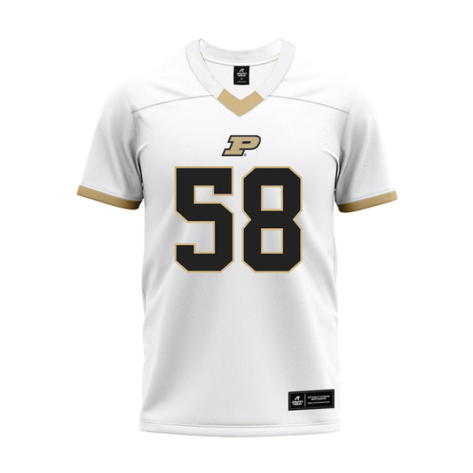 Purdue - NCAA Football : James Williams Jr. - White Premium Football Jersey-0
