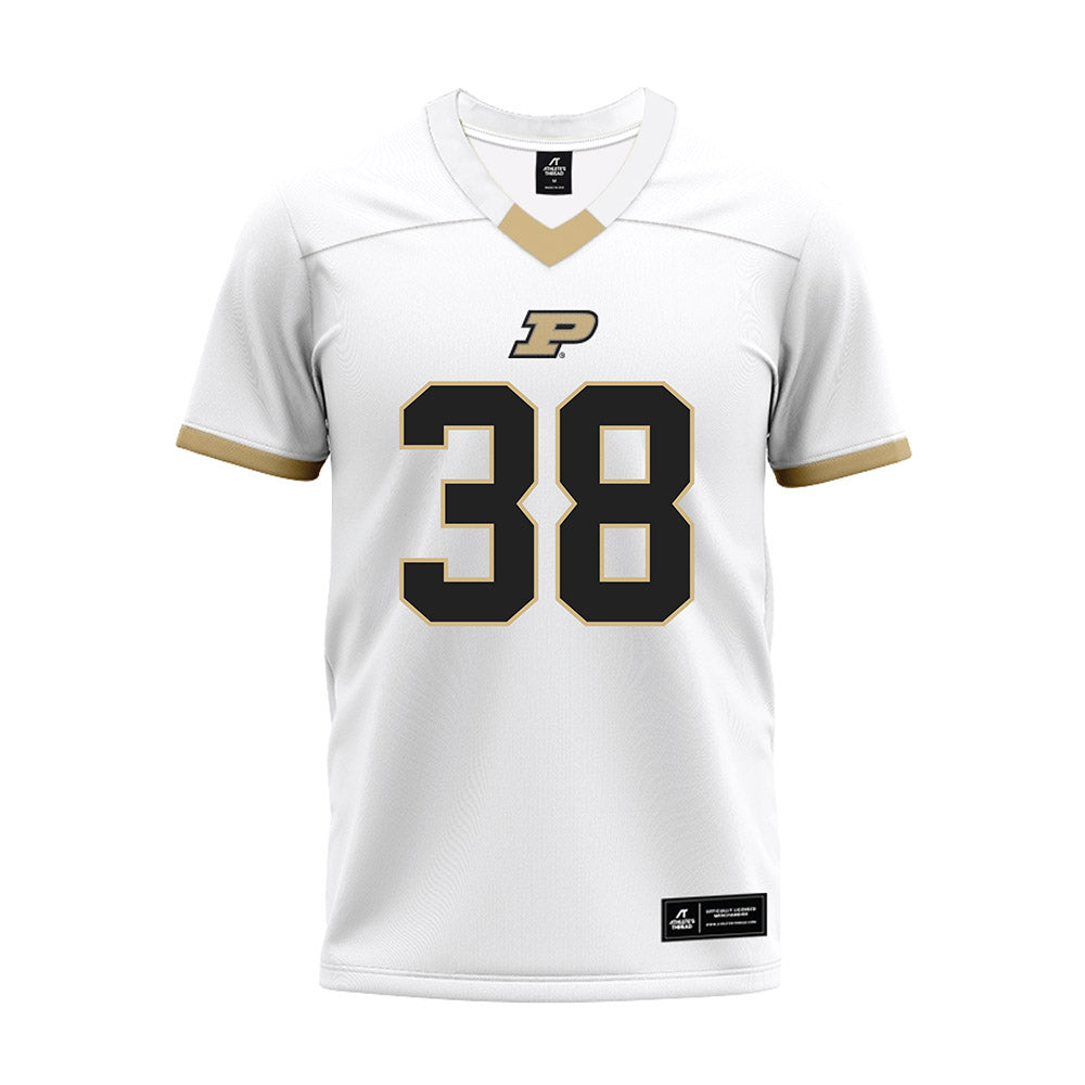Purdue - NCAA Football : Zyntreacs Otey - White Premium Football Jersey-0