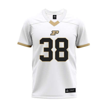 Purdue - NCAA Football : Zyntreacs Otey - White Premium Football Jersey-0