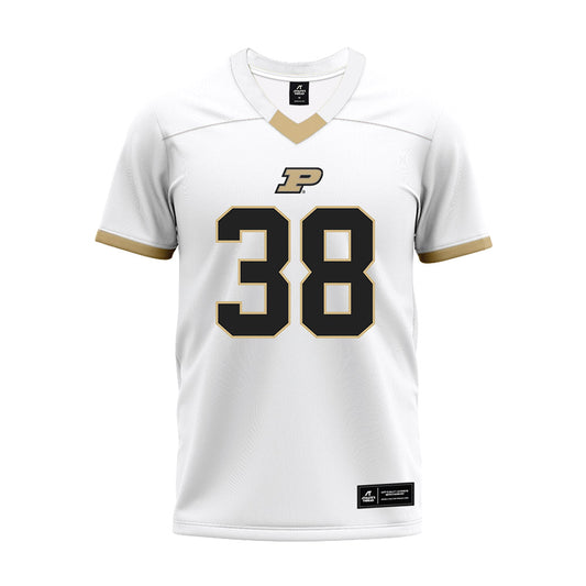 Purdue - NCAA Football : Zyntreacs Otey - White Premium Football Jersey-0