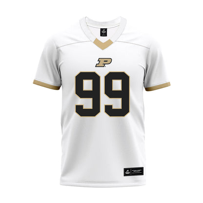 Purdue - NCAA Football : Josiah Hope - White Premium Football Jersey-0