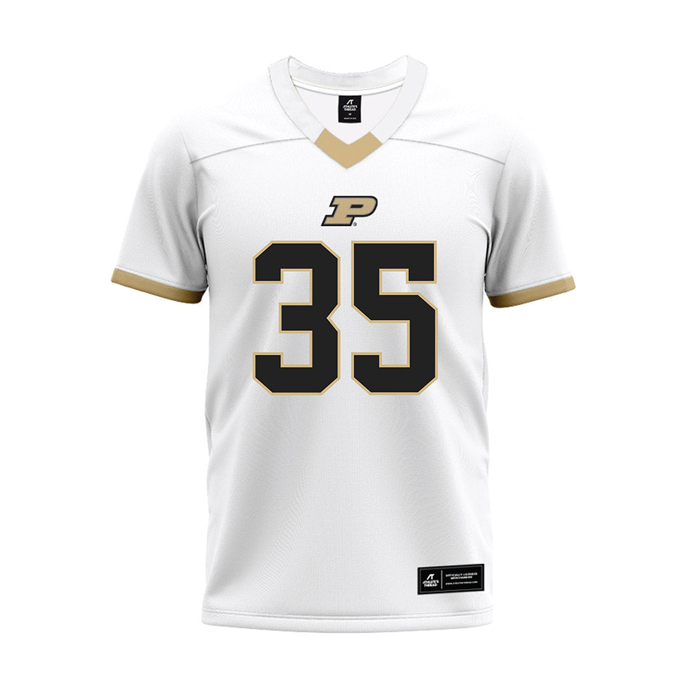 Purdue - NCAA Football : DJ Greene - White Premium Football Jersey-0