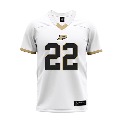 Purdue - NCAA Football : Maxwell Barbee - White Premium Football Jersey-0