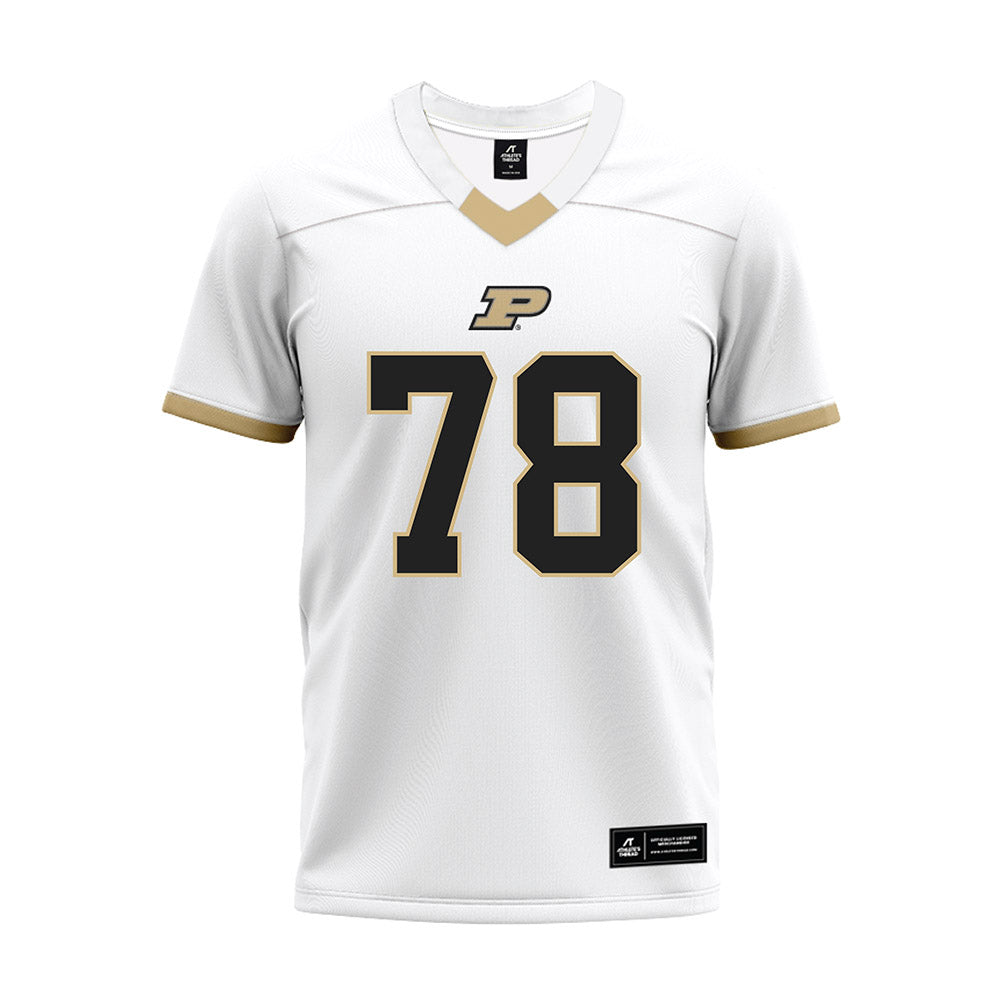 Purdue - NCAA Football : Sankeerth Veluri - White Premium Football Jersey-0
