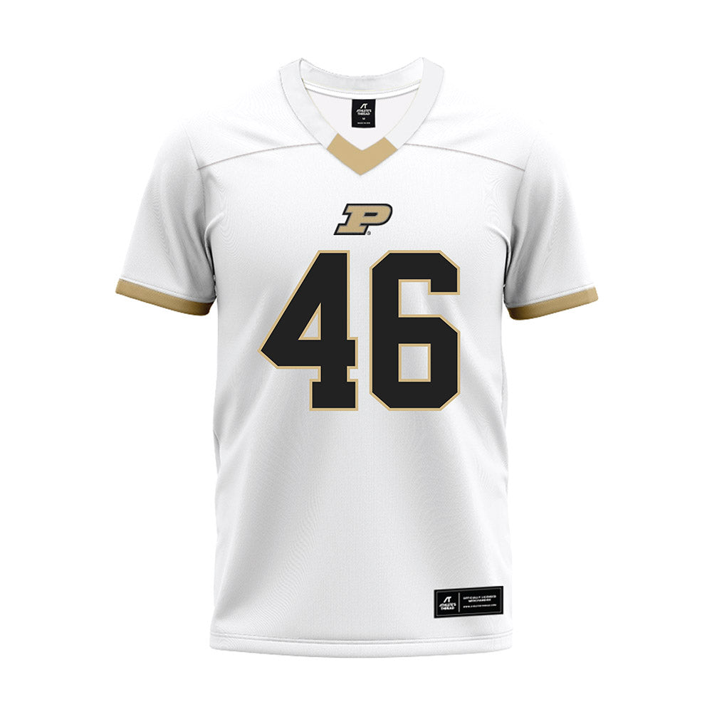 Purdue - NCAA Football : Luke Raab - White Premium Football Jersey-0