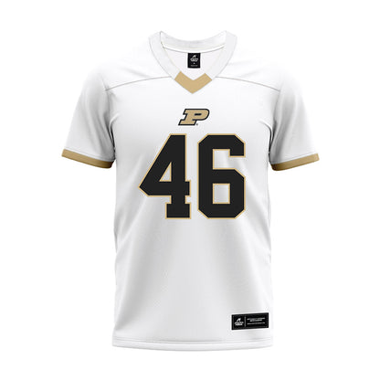 Purdue - NCAA Football : Luke Raab - White Premium Football Jersey-0
