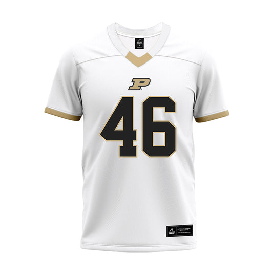 Purdue - NCAA Football : Luke Raab - White Premium Football Jersey-0