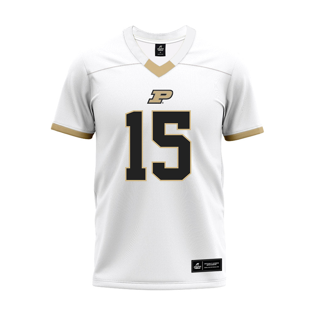 Purdue - NCAA Football : Vinaz Cobb - White Premium Football Jersey-0