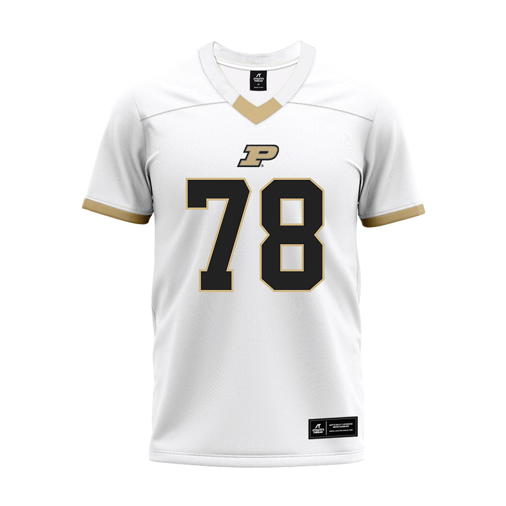 Purdue - NCAA Football : Sankeerth Veluri - White Premium Football Jersey-0