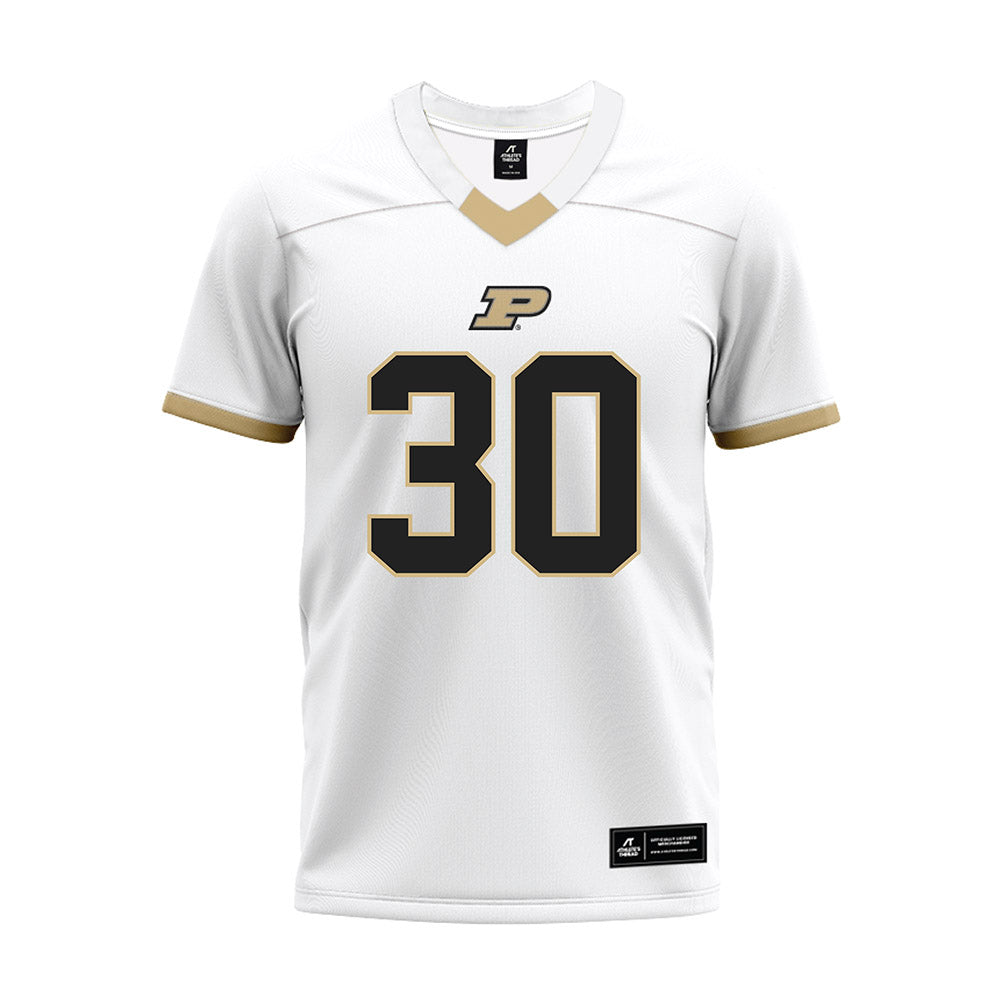 Purdue - NCAA Football : Parker Meese - White Premium Football Jersey-0