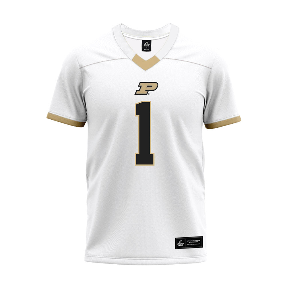 Purdue - NCAA Football : Evans Chuba - White Premium Football Jersey-0