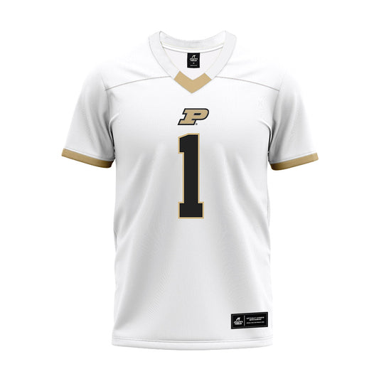 Purdue - NCAA Football : Evans Chuba - White Premium Football Jersey-0