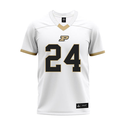 Purdue - NCAA Football : Izaiah Wright - White Premium Football Jersey-0