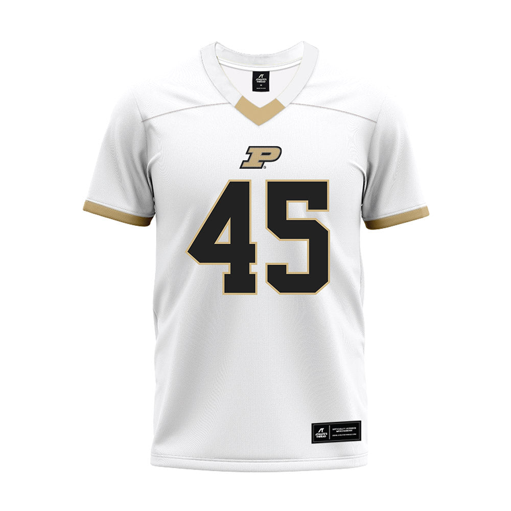Purdue - NCAA Football : Seth Turner - White Premium Football Jersey-0