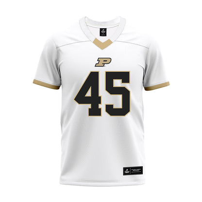 Purdue - NCAA Football : Seth Turner - White Premium Football Jersey-0