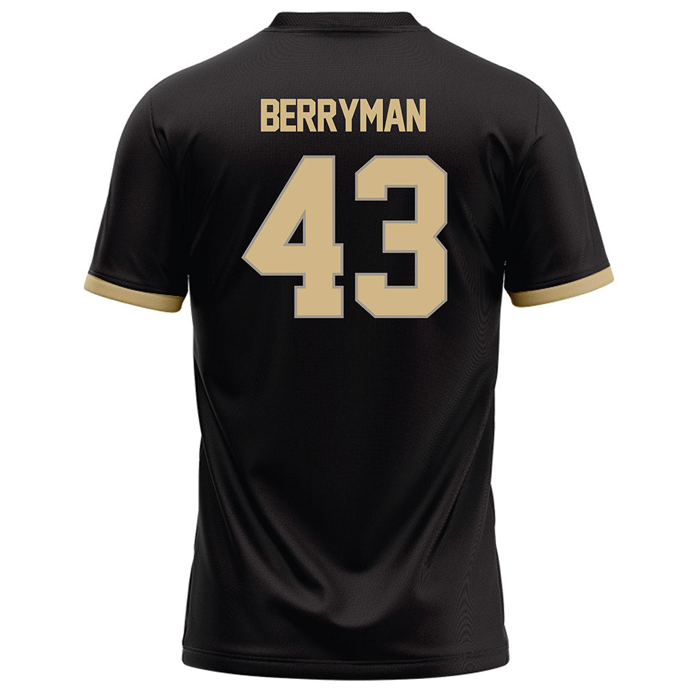 Purdue - NCAA Football : Jackson Berryman - Black Football Jersey-1