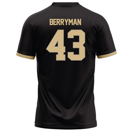 Purdue - NCAA Football : Jackson Berryman - Black Football Jersey-1