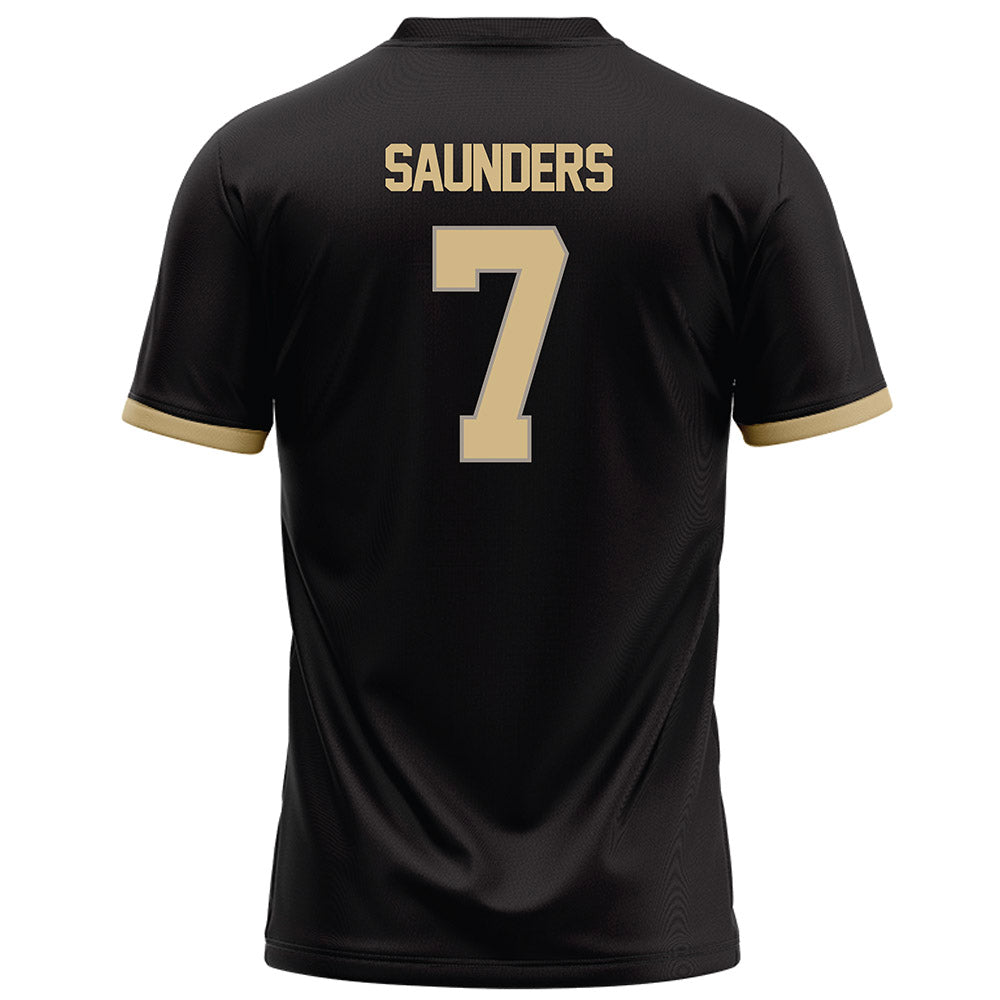 Purdue - NCAA Football : Donovan Saunders - Black Football Jersey-1