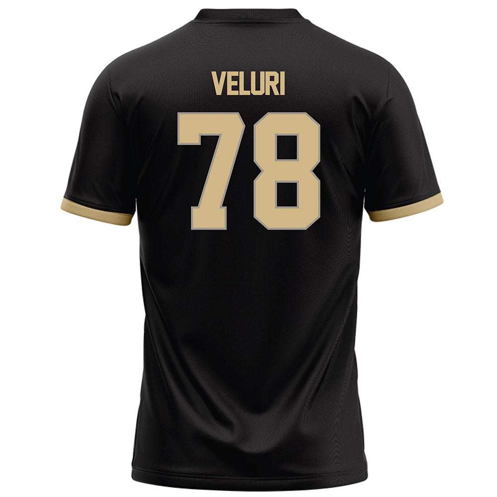 Purdue - NCAA Football : Sankeerth Veluri - Black Football Jersey-1