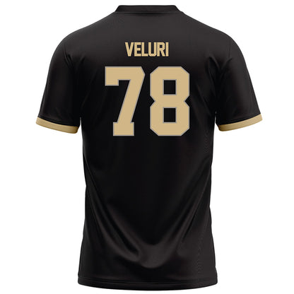 Purdue - NCAA Football : Sankeerth Veluri - Black Football Jersey-1